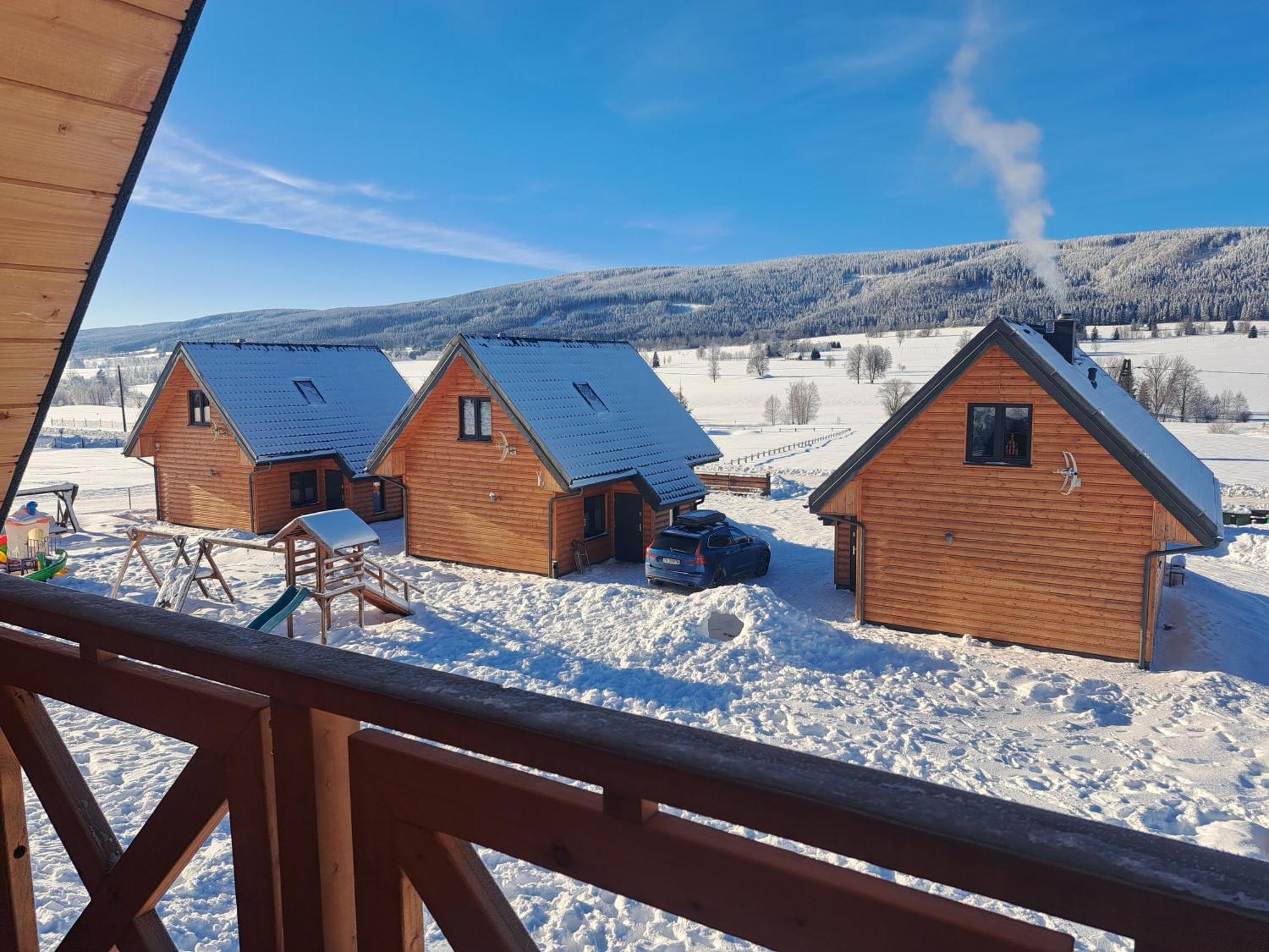 Osada Orlica Klimatyczne Domki Z Widokiem Na Gory I Termalnym Spa Sauna Jacuzzi 4 Km Od Zieleniec Ski Arena Lasowka Exterior photo