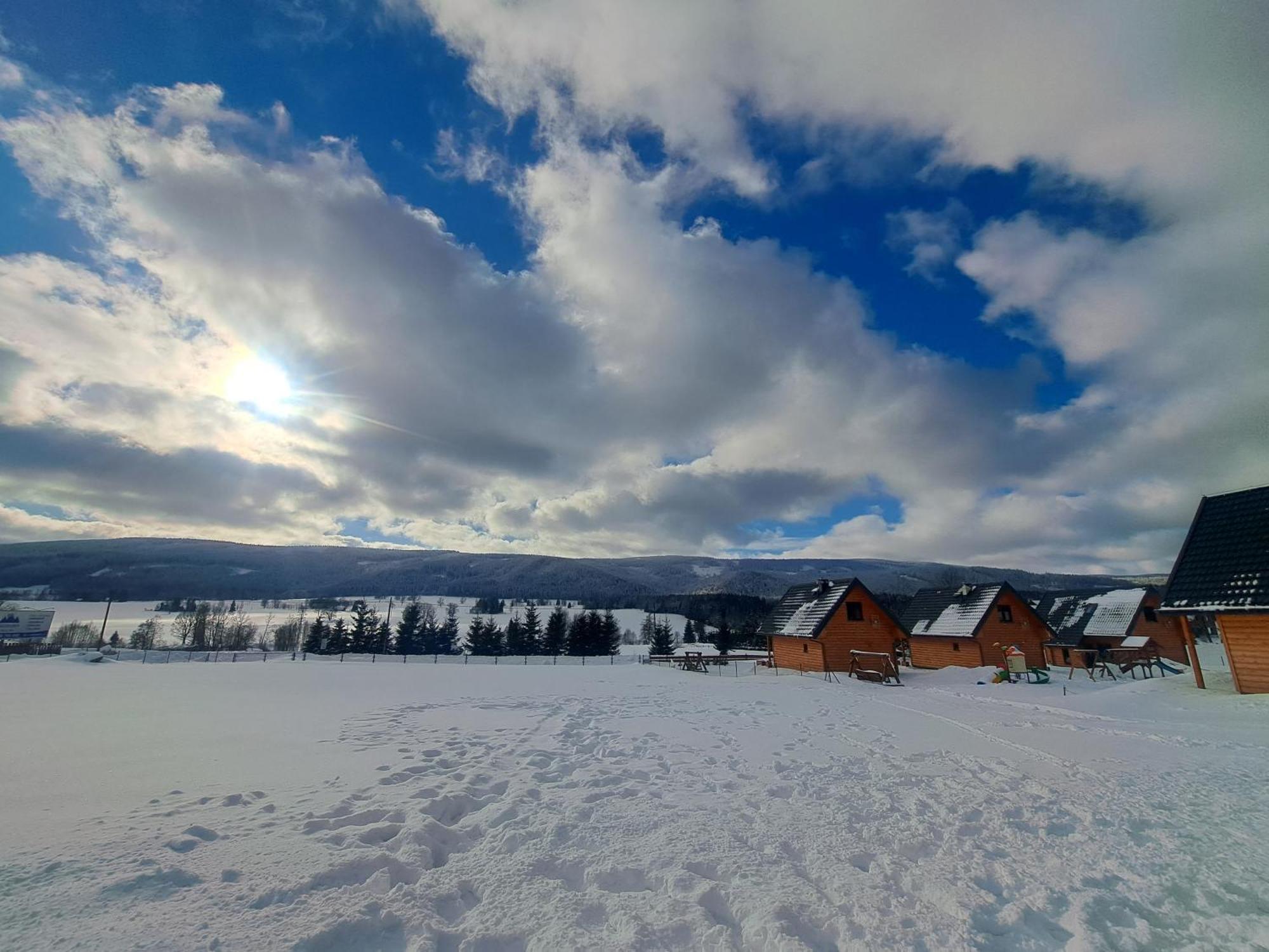 Osada Orlica Klimatyczne Domki Z Widokiem Na Gory I Termalnym Spa Sauna Jacuzzi 4 Km Od Zieleniec Ski Arena Lasowka Exterior photo