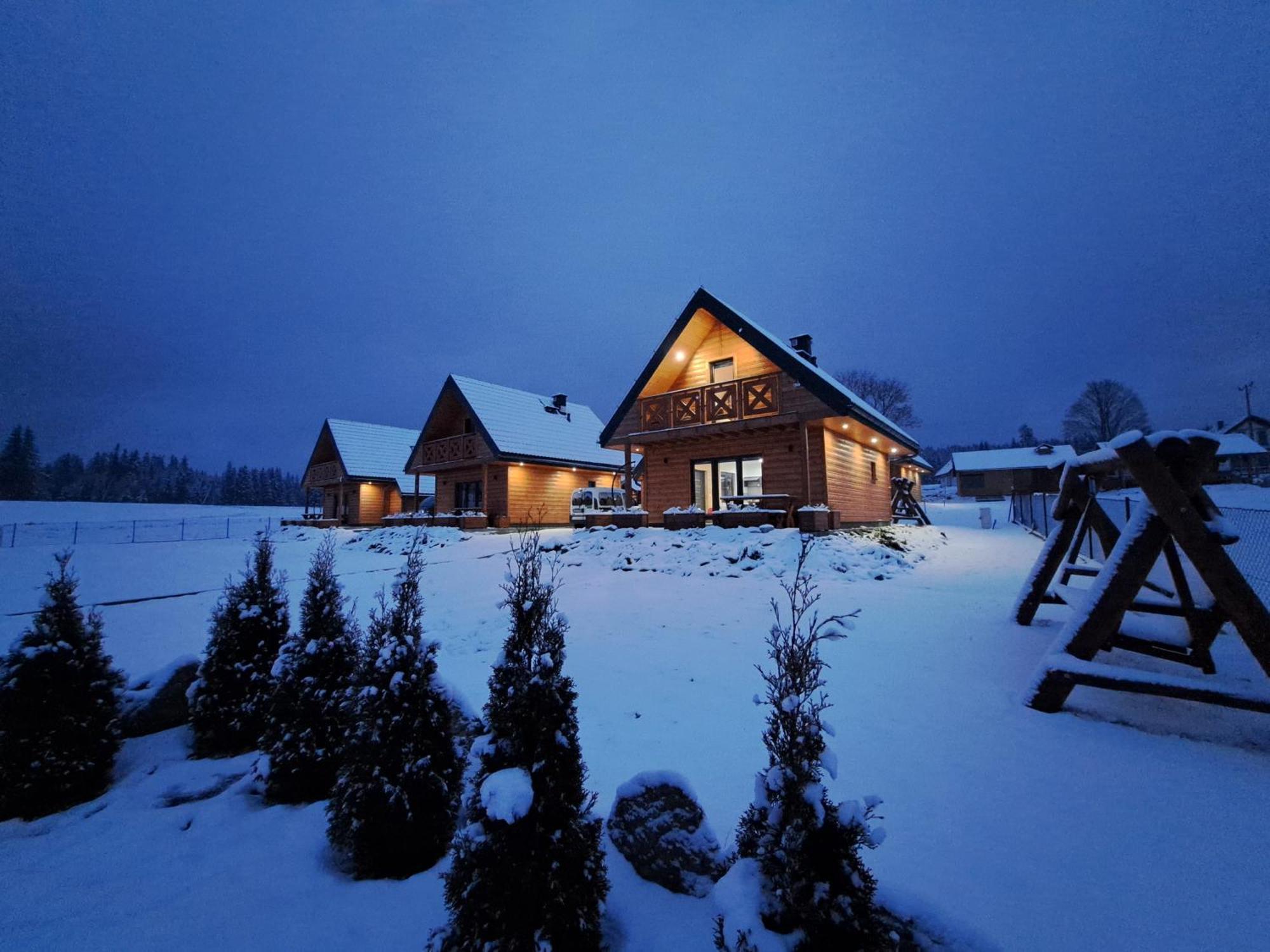 Osada Orlica Klimatyczne Domki Z Widokiem Na Gory I Termalnym Spa Sauna Jacuzzi 4 Km Od Zieleniec Ski Arena Lasowka Exterior photo