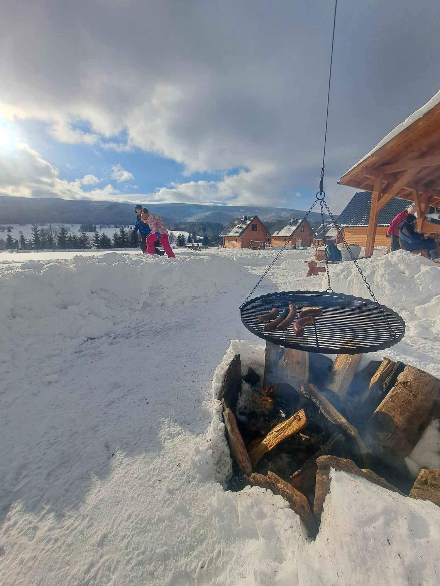 Osada Orlica Klimatyczne Domki Z Widokiem Na Gory I Termalnym Spa Sauna Jacuzzi 4 Km Od Zieleniec Ski Arena Lasowka Exterior photo